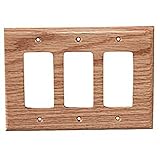 Sierra Lifestyles Traditional Switch Plate, 3 Rocker, Red Oak by Sierra Lifestyles