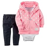 (カーターズ) Carter's 女の子 (0～24ヶ月) 3ピースカーディガンセット カラー:ピンク 12M(身長72-78cm) [並行輸入品]