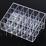 24 ラティス ミニ デスクトップ 化粧品 透明アクリル ジュエリーボックス 小物 収納 クリア アクセサリー