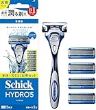 Schick(シック) ハイドロ5ベーシック コンボパック ホルダー(刃付き+替刃4コ入) 髭剃り カミソリ メンズ