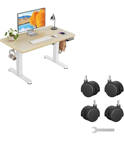 Amazon | ErGear 電動昇降式デスク+キャスターセット ロータイプ 高さ