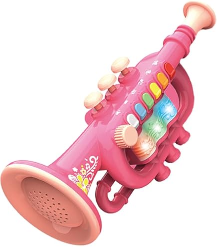 Amazon.co.jp: PEWETE 子供のおもちゃ楽器トランペット/サックス