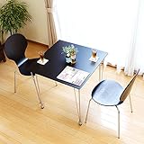 ダイニング ダイニングセット テーブル 3点セット 2人掛け 木製 スチール脚 ブラウン