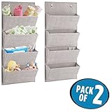 mDesign aldohangingorgpock Pack of 2 - Pocket Organizer 7922MDB