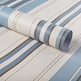 fancy-fix　壁紙　地中海柄　簡単貼付シール　ストライプ柄　はがせる　現代風　44.5cm*10m　1本付き