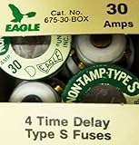 プラスチックヒューズ# 675 – 30 Amp non-tamp time-delay ,タイプS