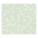 York Wallcoverings WA7794 Waverly Classics Merletto Wallpaper, Sea Foam/Pale Gray [並行輸入品]