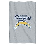 NFL San Diego ChargersスクリプトSweatshirt Throw、54-inches by 84-inches – by the Northwest会社