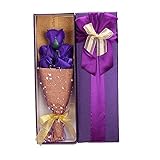 Le seul 石鹸の花、バレンタインデー、母の日、結婚、様々なフェスティバルあなたが愛する人への最高の贈り物(紫の)