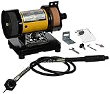TruePower 199 Mini Multi Purpose Bench Grinder and Polisher with Flexible Shaft, Tool Rest and Safet