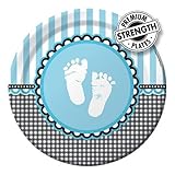 Creative Converting Sweet Baby Feet Blue Round Dinner Plates 8 Countハロウィン [並行輸入品]
