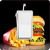Rikki Knight Burgers and Coke Single Rockerライトスイッチプレート