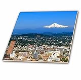 3dRose ct_93477_2 USA, Oregon, Portland. City Skyline and Mt. Hood-Us38 Bja0166-Jaynes Gallery-Ceram