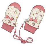 アスナロ（グローブ） スノーミトン ベビー 女の子 ウズランド 手袋 小花柄 スキーミトン1-2才 アイボリー