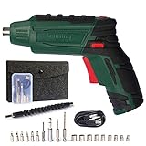 電動ドライバー USB充電式 4.2V 250回転数 正逆転可能 照明機能 ８本ビット 六角ソケット９本 電動ドリル 精密ドライバーセット ツイストドリル 一年間保証 フレキシブルシャフ付き 日本語説