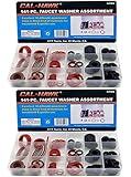 Cal Hawk czfwa 141-pc。蛇口ワッシャー詰め合わせキット、18異なる各種サイズ 2 pack BHAT12-814