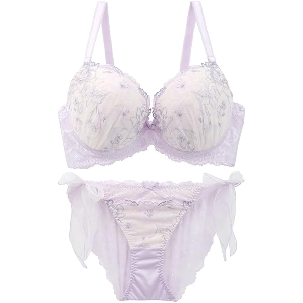 Amazon | フラワーレース ブラジャー ショーツ セット (J1221