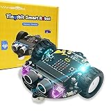 Yahboom Micro:bit V2 スターター ロボティックキット子供向けSTEM教育用 プログラミング可能なDIYロボットカーキット、充実したチュートリアル付きで、驚きのコストパフォーマンスを実現。（Micro:bit V2同梱）。