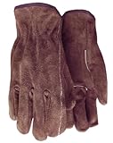 Carolina Gloves 19848 Dark Brown Split Cowhide Keystone Thumb Driver Glove, Large by Carolina