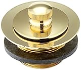Jones Stephens P35068 1 1/2-Inch Polished Brass Friction Lift Tub Drain [並行輸入品]