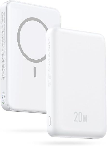 モバイルバッテリー MagSafe対応・モバイル バッテリー 10000mAh大容量 PD20W急速充電 3台同時充電可能 バッテリー マグセーフ Type-C入出力ポート マグネット式充電器 LED残量表示 軽量 小型 コンパクト PSE認証済み 持ち運び便利 機内持ち込み可 iPhone17/16/15/14/13/12シリーズ対応 旅行/出張/停電対策/防災 - 1
