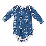 KicKee Pants baby-boys新生児印刷長袖One Piece カラー: ブルー