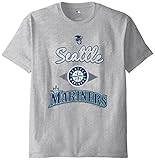 MLB Seattle Marinersメンズ58t Tee、スチールヘザー、XXLサイズ