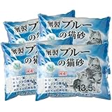 【ケース販売】ブルーの猫砂 13.5L×4袋