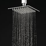 Hiendure ステンレススリムオーバーヘッドシャワー, 200mm