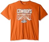 NCAA Oklahoma State Cowboys Baseball Bats半袖快適カラーTシャツ、XXL、Burntオレンジ