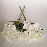 meiliy 2 - Pack FakeフローラルオランダHydrangeaシルク花高品質人工花ホームホテルオフィス結婚式パーティー庭クラフトアート装飾14インチ Meiliy-ML-010w