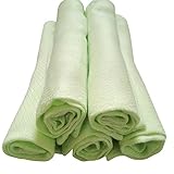Bonaweite Bamboo Baby Kids Washcloths Face Towels Super Absorbent, Green by Bonaweite