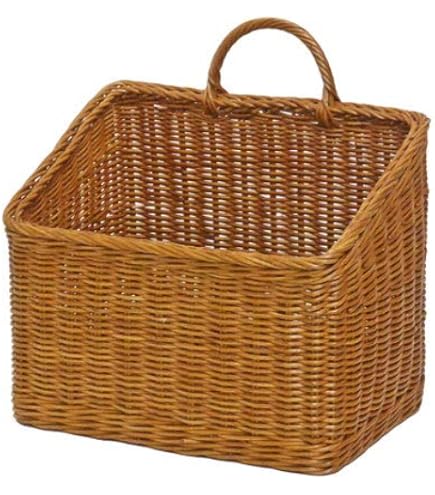 Amazon.co.jp: 型番503 壁掛けタイプ 籐かごバスケット A4サイズ収納