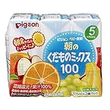 ピジョン 朝のくだものミックス100 125ml 3パック