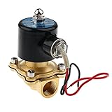 Homyl 12VDC 1/2インチ　電磁弁 　直動式 　圧縮空気 　水 　直接駆動　水空気　