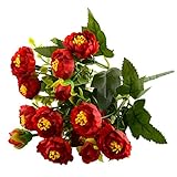 Auntwhale 10頭のローズ花嫁と新郎花を保持人工シルク花フェイクバラ結婚式、パーティー、バレンタインデー