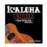 Ko'Aloha 【KoALOHA String Set】FLK-SCHG ウクレレ弦セット ソプラノ コンサート用（KoALOHAウクレレ 初期搭載弦 クリアフロロカーボン ）