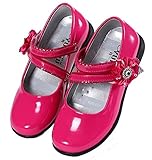 RoRykon 子供フォーマル靴 ガールズシューズ 女の子 子供靴 シューズ ドレス用 七五三 誕生日 結婚式 入園式 発表会 プレゼント 演奏会 花嫁介添人 フラワー飾り (31码/内长19.2cm