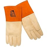 Steiner P210KM MIG Gloves, Grain Pigskin, Kevlar Lined Palm, 4-Inch Cuff, Medium by Steiner