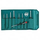 Wiha 26199 Slotted and Phillips Screwdriver Set in Rugged Canvas Pouch, 8 Piece [並行輸入品]