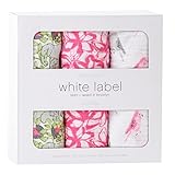 エイデンアンドアネイ おくるみ 3枚セット ホワイトラベル White label swaddle ブランケット (01/paradise cove(WL2000)) aden+anais [並行輸入