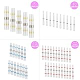 tuhoomall 50 PS電気防水絶縁はんだシール熱収縮Buttコネクタ端子