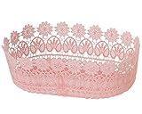 ギフトの詰め合わせに 丸和貿易 ホシュティード レクタングルバスケット ピンク (L) 400646901