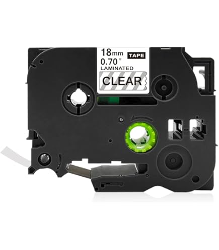 Amazon | ブラザー工業 TZeテープ ラミネートテープ(透明地/黒字) 18mm