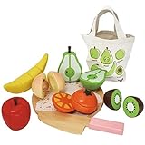 Aivtalk Kids Children Wooden Magnetic Cutting Fruit Vegetable Toys Set Educational Toys by Aivtalk