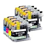 LC111-C+M+Y+BK 各2本セットBrother互換インクカートリッジ 互換品 ブラザー用 互換インク 純正品併用 LC111 大容量 残量表示機能付 ICチップ対応 DCP-J957N J757N J557N J952N J752N J552N MFC-J877N J987DWN J897DN J827DN J727DDW J980DN J890DWN J820DN