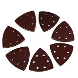 70pcsディテールサンダーペーパートライアングル研磨シートペーパースライダーサンダーグラインダーパッド40/60/80/100/120/180/240グレイン90 x 90 x 90 mm