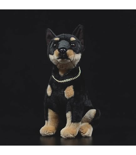 Amazon.co.jp: lilizzhoumax 模擬ドーベルマンぬいぐるみ、スーパー