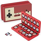 GeeRic 24枚 ゲームカード 収納ボックス スイッチ 対応 ソフトケース 24枚Micro SD メモリーカード 収納可 Switch/Switch Lite/Switch OLED モデル対応 コンパクト 薄型 軽量 防塵 持ち運 傷つき防止