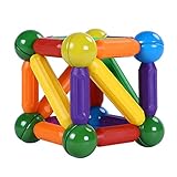 playmaty磁気建物ブロックSticks 40ピースビッグサイズ磁気バー建物キットToys for Kids